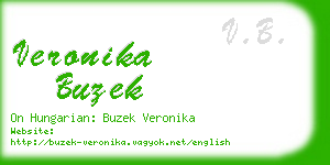 veronika buzek business card